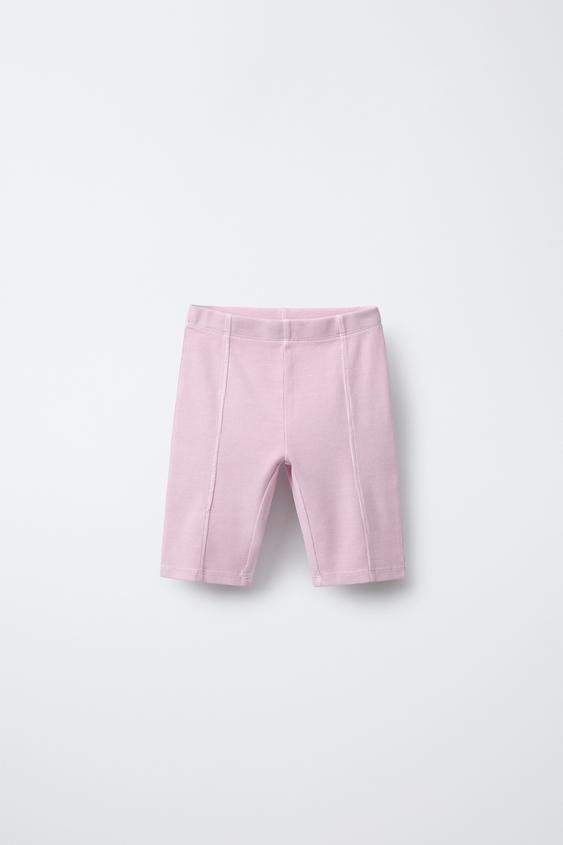 WASHED EFFECT RIBBED BIKE SHORTS | Zara US