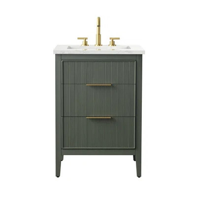 Bilroy 24'' Single Bathroom Vanity with Engineered Stone Top | Wayfair North America