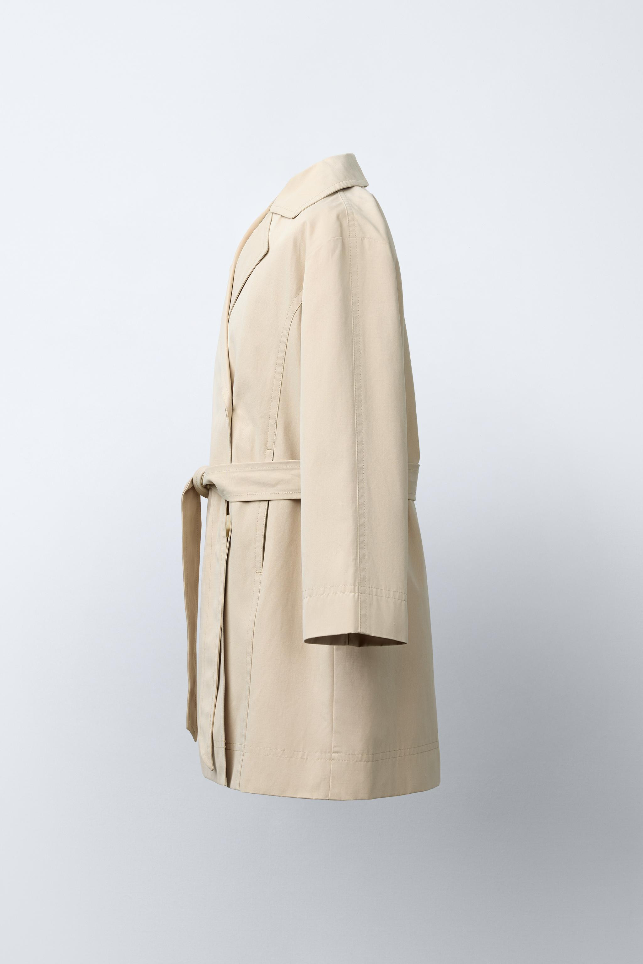 BASIC LONG TRENCH COAT | Zara Canada