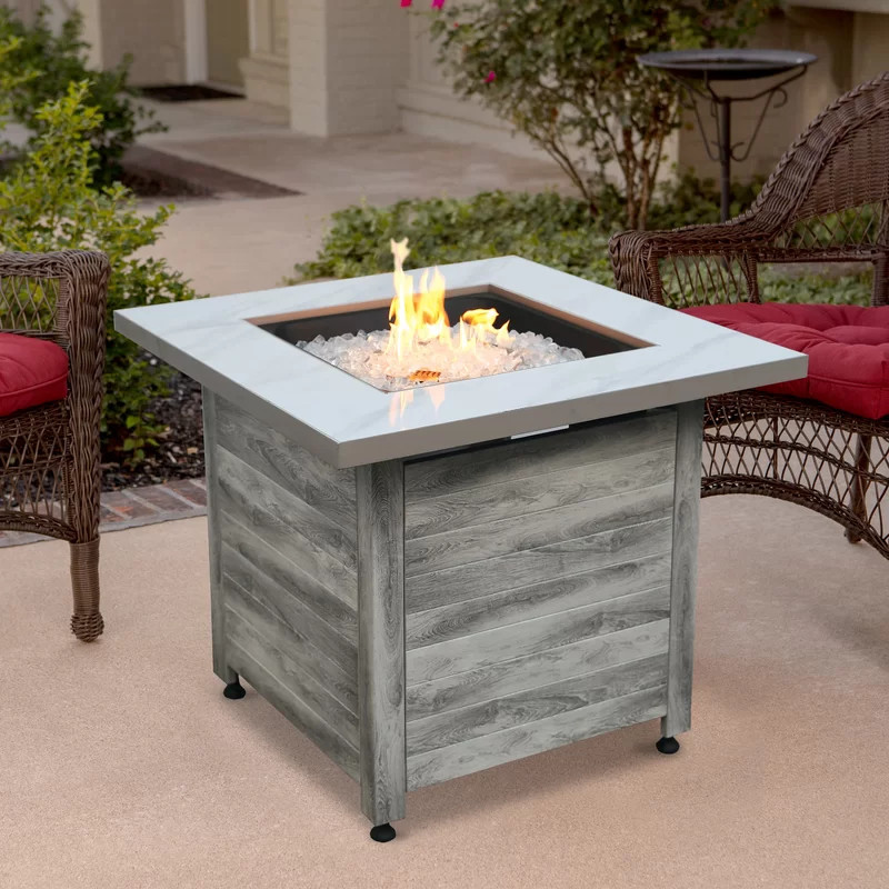 Chesapeake Steel Propane Fire Pit Table | Wayfair North America