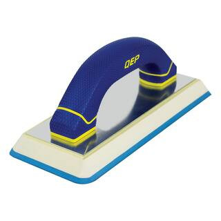 QEP 4 in. x 9.5 in. Universal Gum Rubber Grout Float with Comfort Grip Handle 10074 | The Home Depot