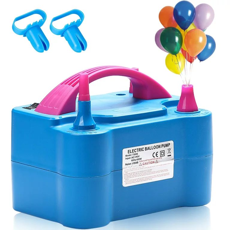 IZNEN Electric Balloon Pump, Portable Dual Nozzle Blower Air Balloon Pump & Inflator for All Ball... | Walmart (US)