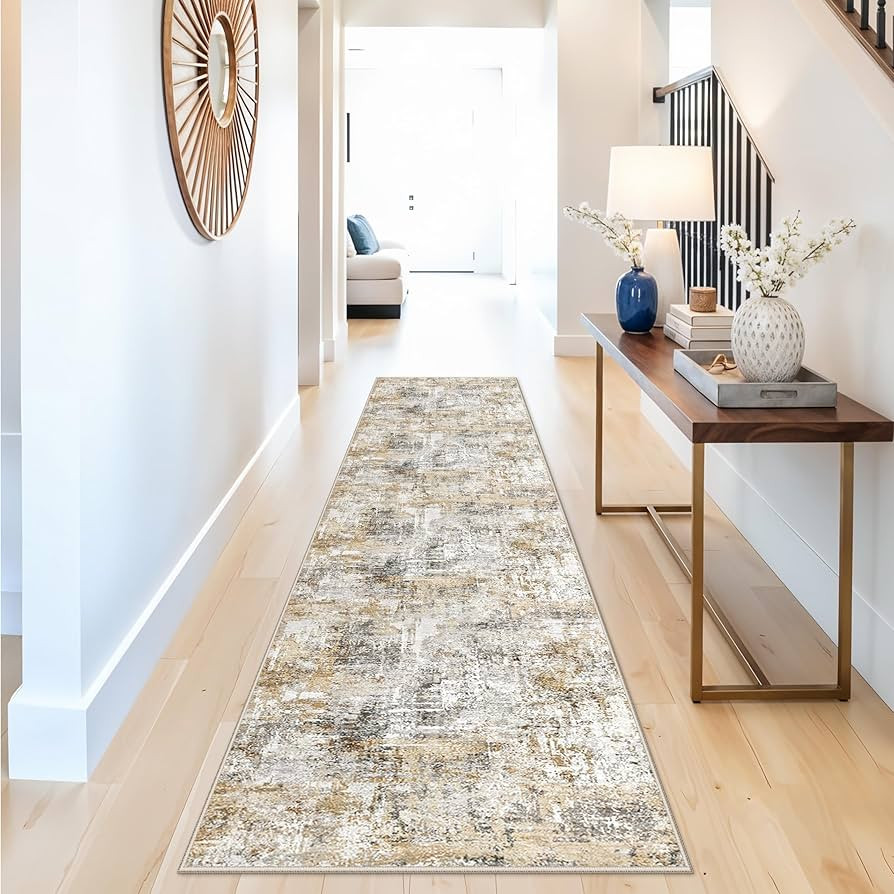 2x10 Ft Long Runner Rug for Hallway – Non-Slip Washable Floor Runner for Kitchen Indoor Entrywa... | Amazon (US)