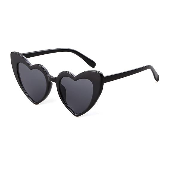 Heart Sunglasse Vintage Retro Polarized Cat Eye Oversized Glasses UV400 Protection | Amazon (US)