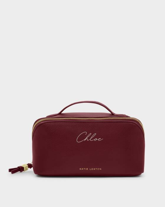 Soho Medium Makeup and Wash Bag in Cherry | Katie Loxton Ltd. (UK)