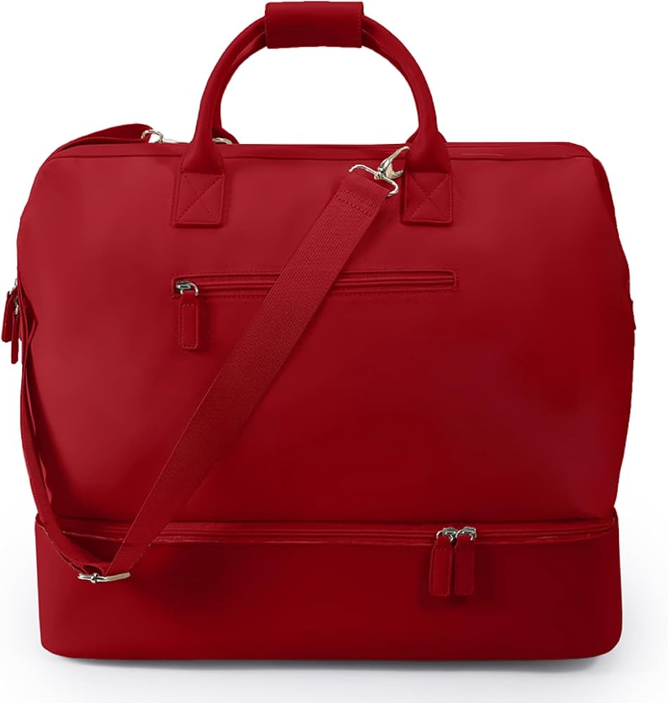 NOBL Travel Weekender Bag for Women & Men, Large Duffel Carry-On Tote with Trolley Sleeve, Separa... | Amazon (US)