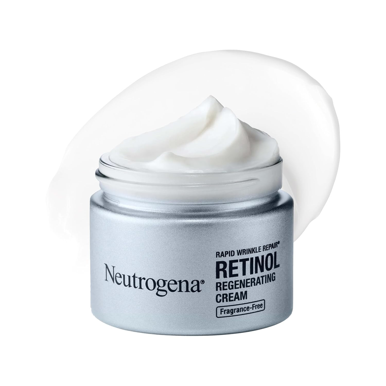 Neutrogena Retinol Face Moisturizer, Rapid Wrinkle Repair, Fragrance Free, Daily Anti-Aging Face Cream with Retinol & Hyaluronic Acid to Fight Fine Lines, Wrinkles, & Dark Spots, 1.7 oz | Amazon (US)