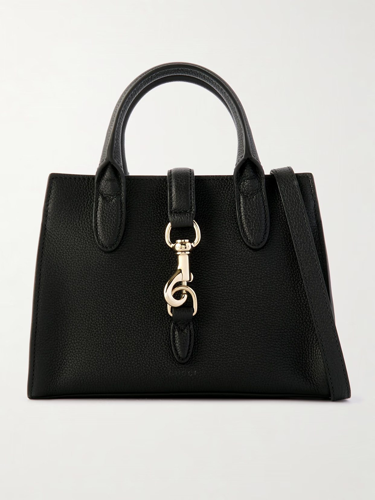 Gucci - Jackie Textured-leather Tote - Black | NET-A-PORTER (US)
