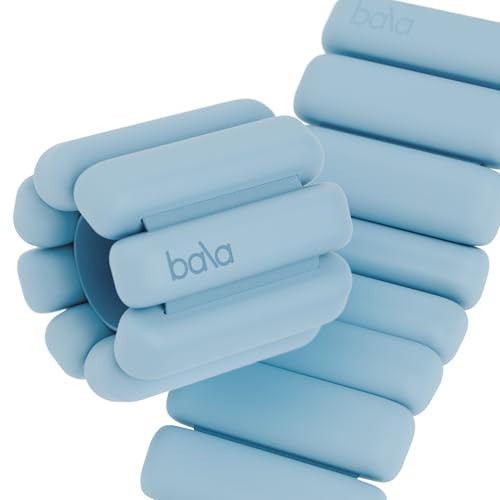 Bala Bangles Wrist & Ankle Weights for Women & Men (Sea) - 3 lb Adjustable Silicone Weighted Bracelet Set for Gym, Yoga, Pilates, Cardio & Strength Training - Wearable Arm & Leg Workout Weights | Amazon (US)