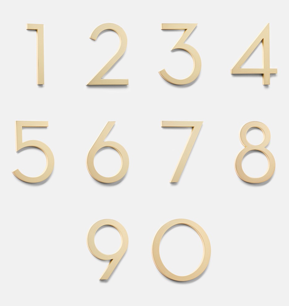 6" Rock Creek Modern House Numbers | Rejuvenation