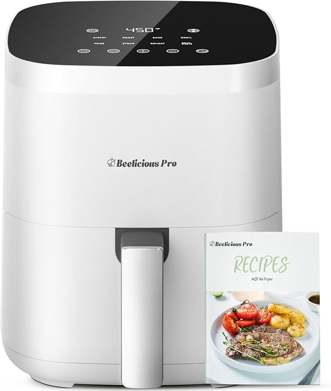 Air Fryer,Beelicious® 8-in-1 Smart Compact 4QT Air Fryers,Shake Reminder,450°F Digital Airfryer... | Amazon (US)