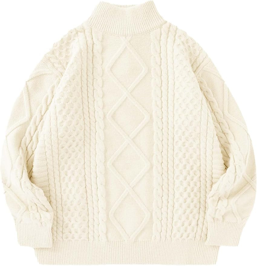 Aelfric Eden Oversized Sweater for Women Turtleneck Long Sleeve Sweater Arctic Velvet Knit Pullov... | Amazon (US)