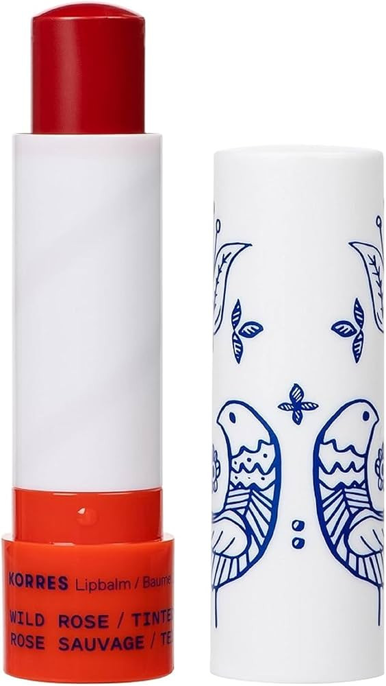 KORRES Wild Rose Tinted Lip Butter Stick, Hydrating Balm, 0.17 oz | Amazon (US)