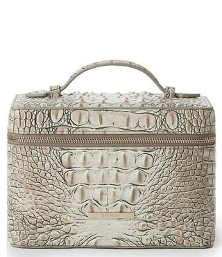 BRAHMIN Ombre Melbourne Collection Charmaine Timeless Taupe Travel Makeup Bag | Dillard's | Dillard's