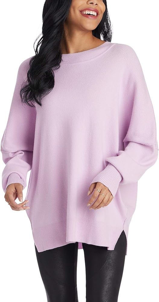 Mud Pie Women's Astrid Ribbed Sweater, Lilac, One Size Fits Most at Amazon Women’s Clothing sto... | Amazon (US)