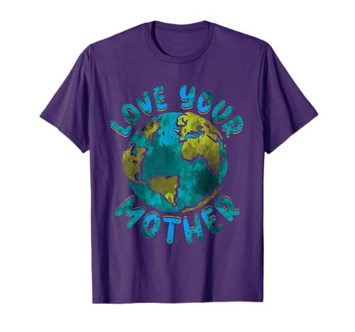 Love Your Mother Earth Day Environmental Awareness Themed T-Shirt | Amazon (US)