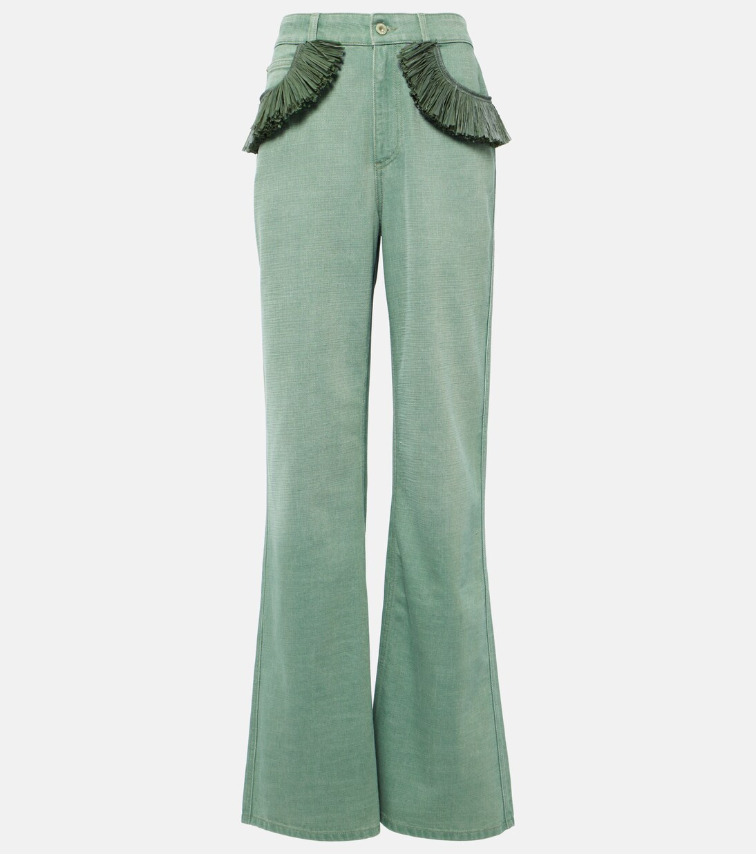 Paula's Ibiza fringed bootcut jeans | Mytheresa (US/CA)