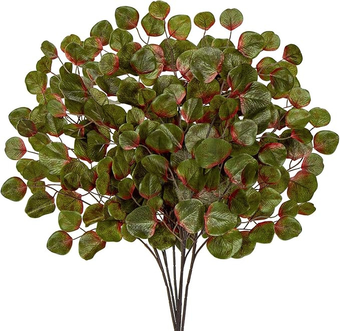 Briful 6 PCS Artificial Eucalyptus Stems Green Artificial Leaf Stems, 28.7" Eucalyptus Long Stem ... | Amazon (UK)