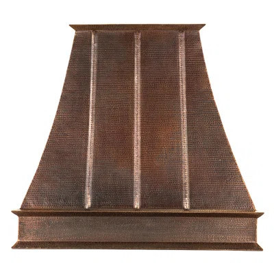 38 Inch 735 CFM Hammered Wall Mounted Euro Range Hood with Slim Baffle Filters | Wayfair North America