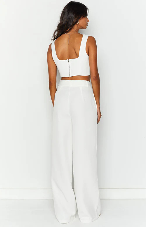 SNDYS Axel White Suit Pant | Beginning Boutique (AU)