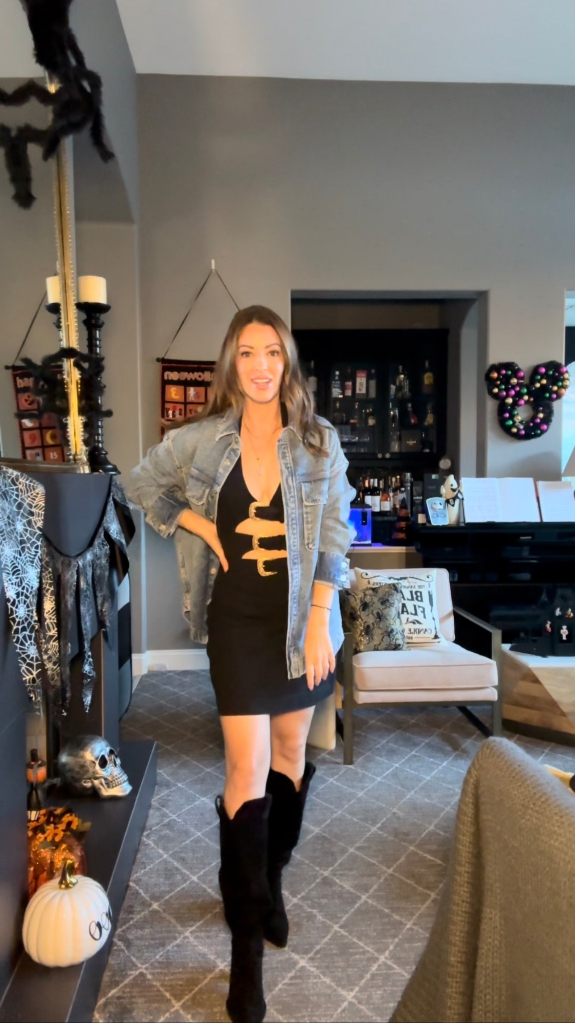 Wearing this dress that’s is a designer dupe that’s even better than the original! It’s on SALE! 

Wearing TTS size small in the dress and my usual size 7 in the boots which are so comfortable! 

#LTKOver40 #LTKPetite #LTKSaleAlert