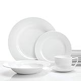Safdie Premium Dinnerset Dinner set Premium Dinnerware Set, White (Pack of 16) | Amazon (US)