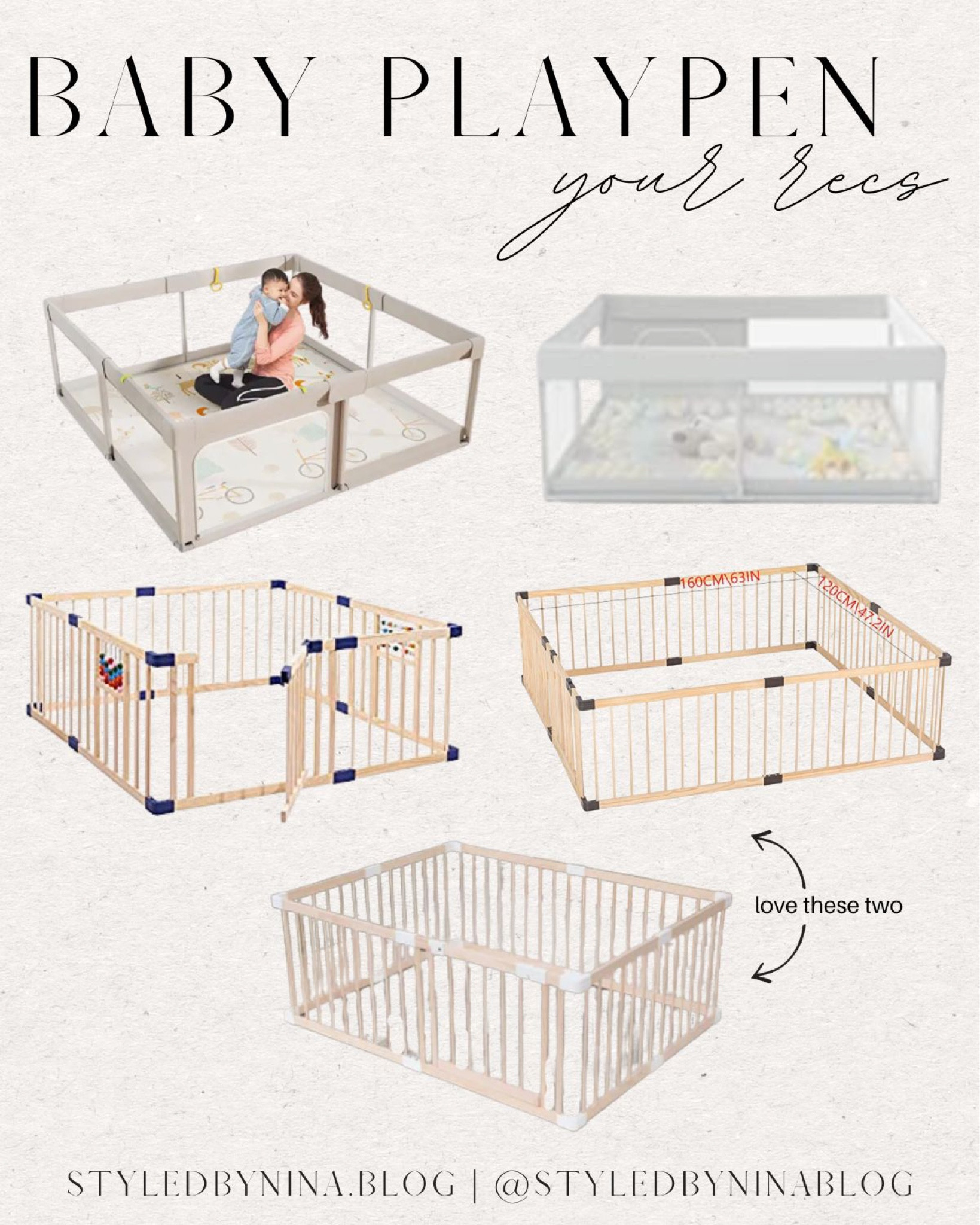 Aesthetically pleasing baby playpens - baby play pen - neutral play room ideas - baby gifts - first birthday gift ideas 


#LTKkids #LTKhome #LTKbaby