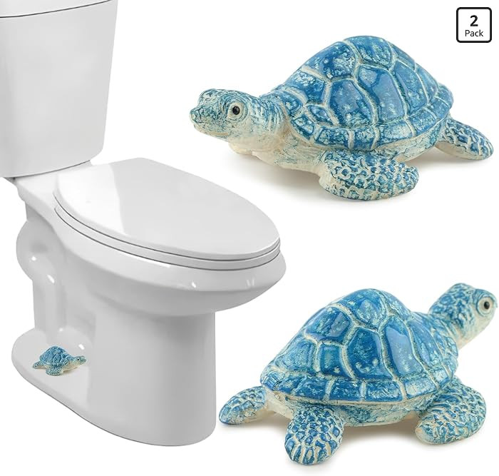Turtle Toilet Bolt Covers Decorative, Ceramic Toilet Bolt Covers, 2 Pack | Amazon (US)