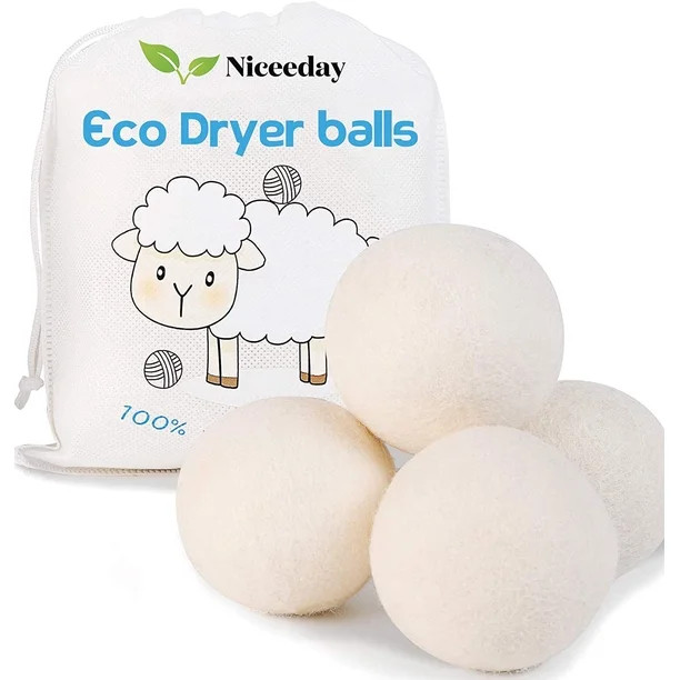 Wool Dryer Balls-Natural Fabric Softener Reusable Softener the Large Dryer Ball Laundry Balls for... | Walmart (US)