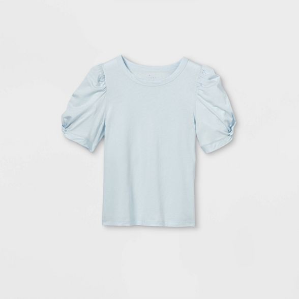 Women's Puff Short Sleeve Round Neck T-Shirt - A New Day™ | Target