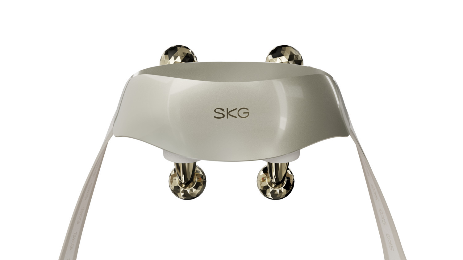 SKG - Neck Massager for Pain Relief Deep Tissue Shiatsu Cordless Neck and Shoulder Massger with Heat Birthday Gifts - Beige | Best Buy U.S.