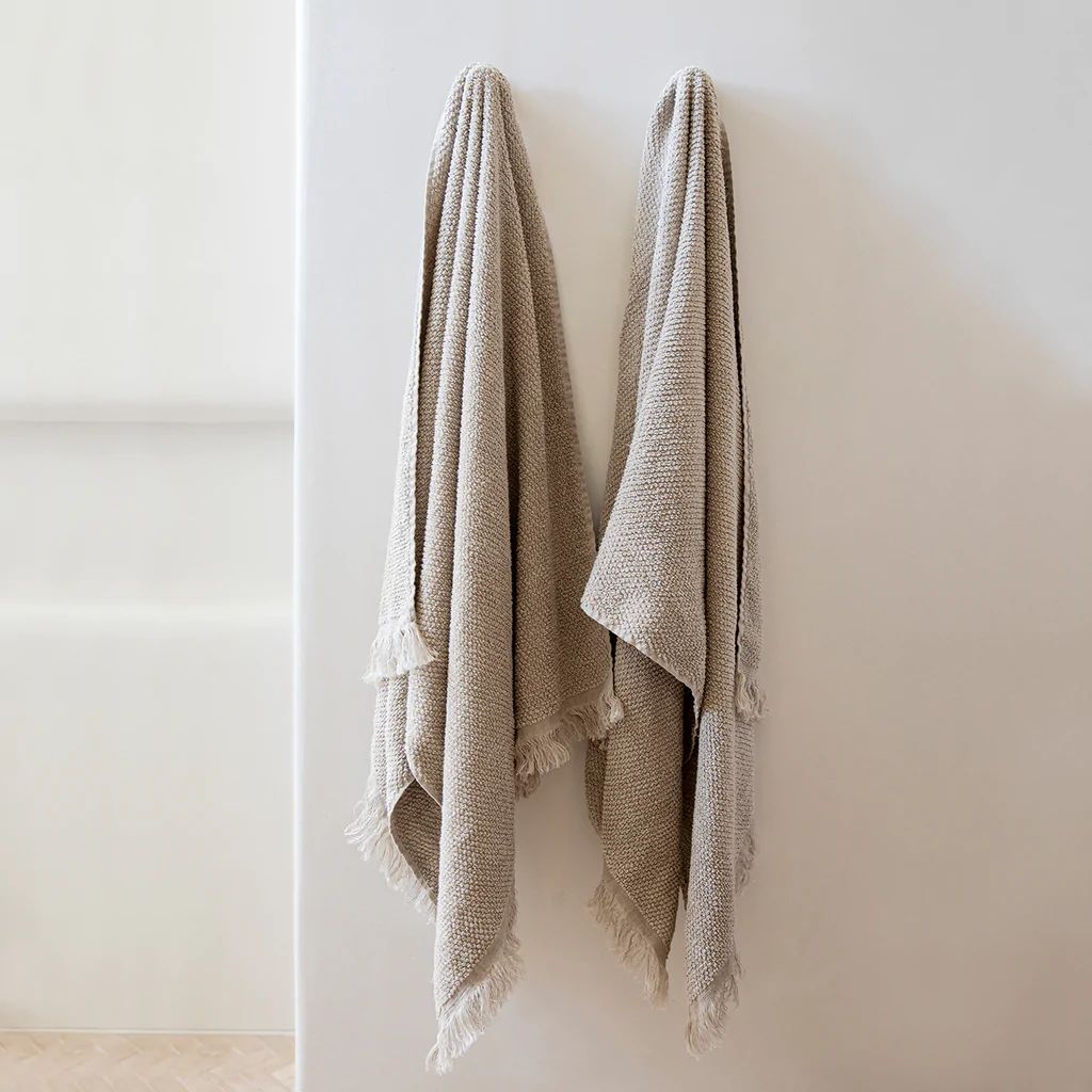 Pure Linen Bath Towel - Natural | Cultiver