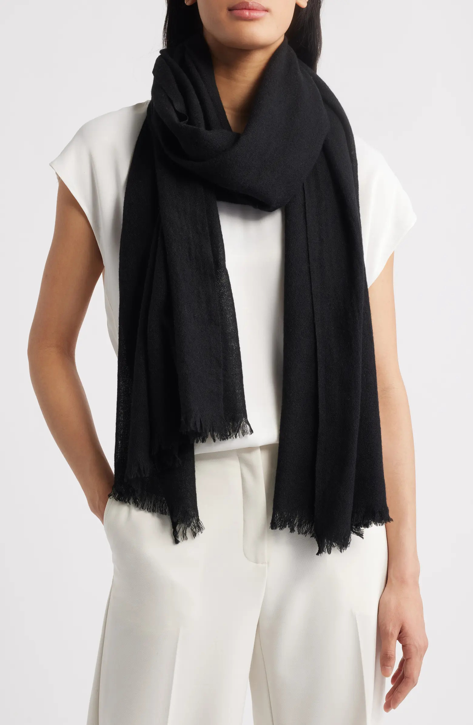 Nordstrom Textured Cashmere Scarf | Nordstrom | Nordstrom