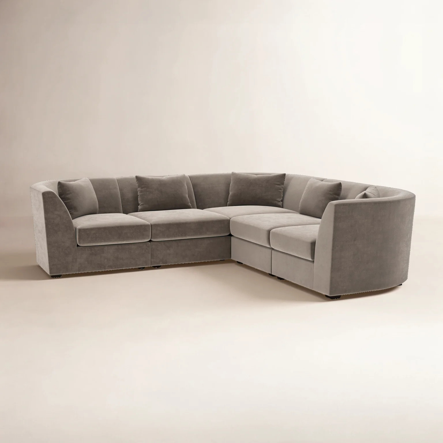 Krista 5-PC Curved Modular Sectional | Wayfair North America