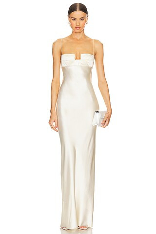Bevza Square Bra Dress in Vanilla from Revolve.com | Revolve Clothing (Global)