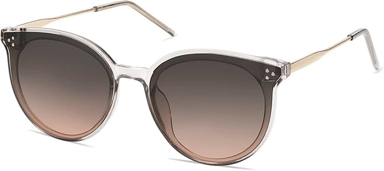SOJOS Classic Retro Round Sunglasses for Women Men Vintage Trendy Large Frame Shades | Amazon (US)