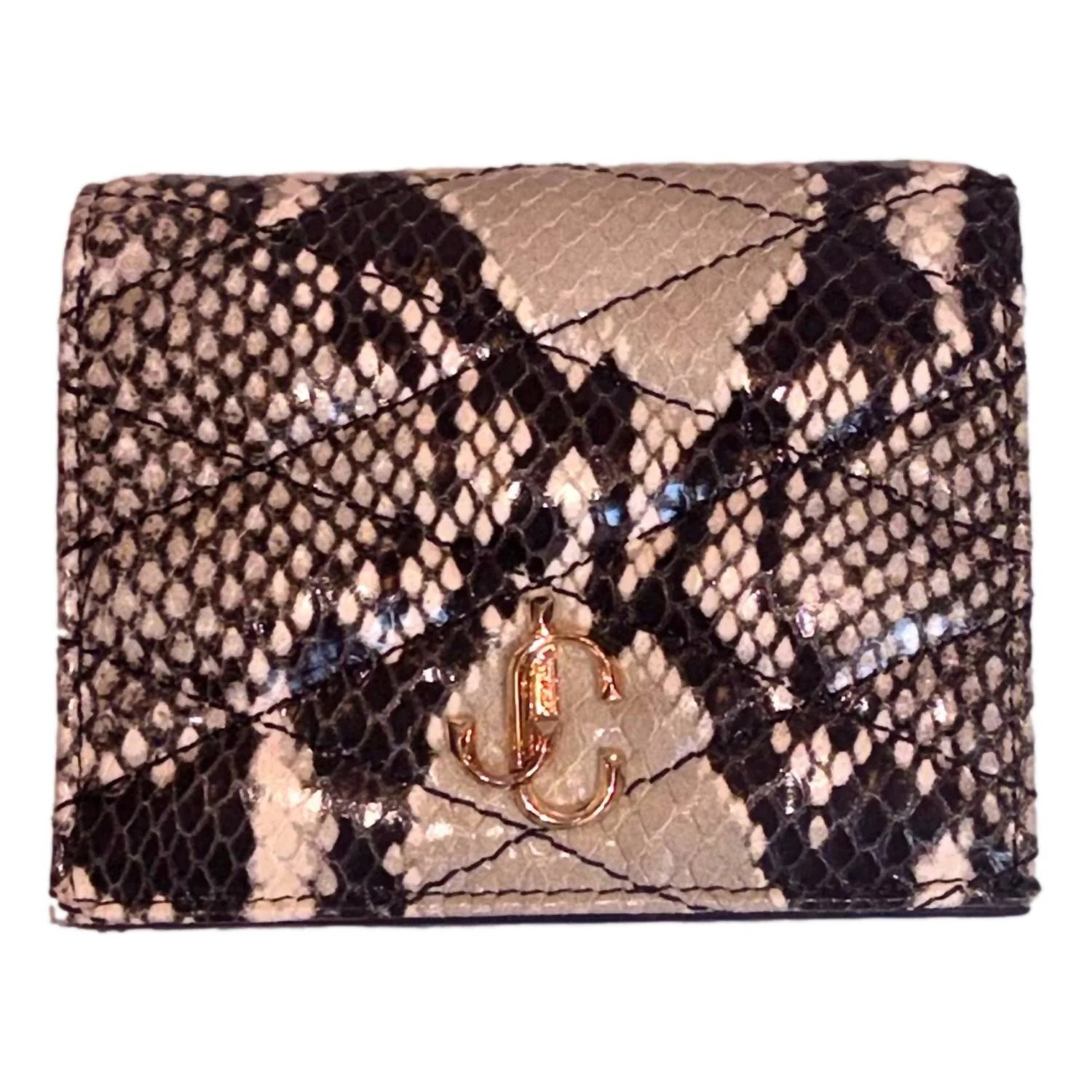 Women's Farone Animal Print Leather Card Case Wallet In Brown | Shop Simon