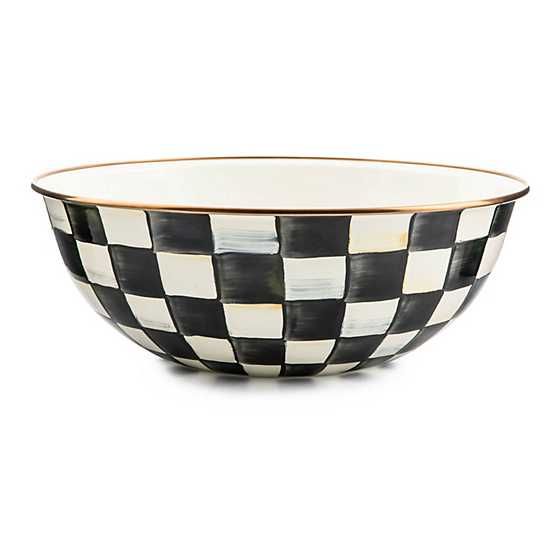 Courtly Check Enamel Everyday Bowl - Extra Large | MacKenzie-Childs