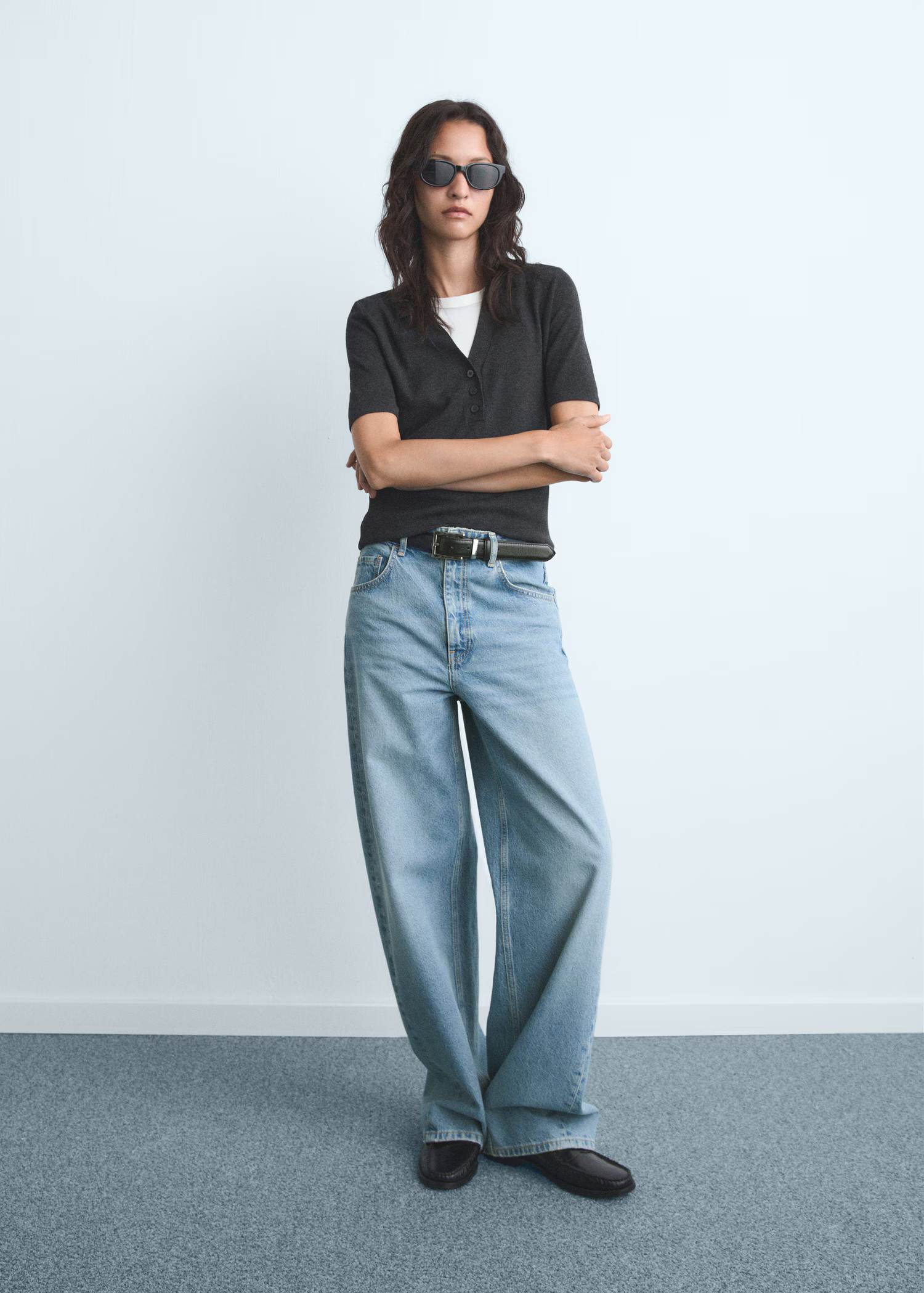 Jean barrel taille normale | Mango EU