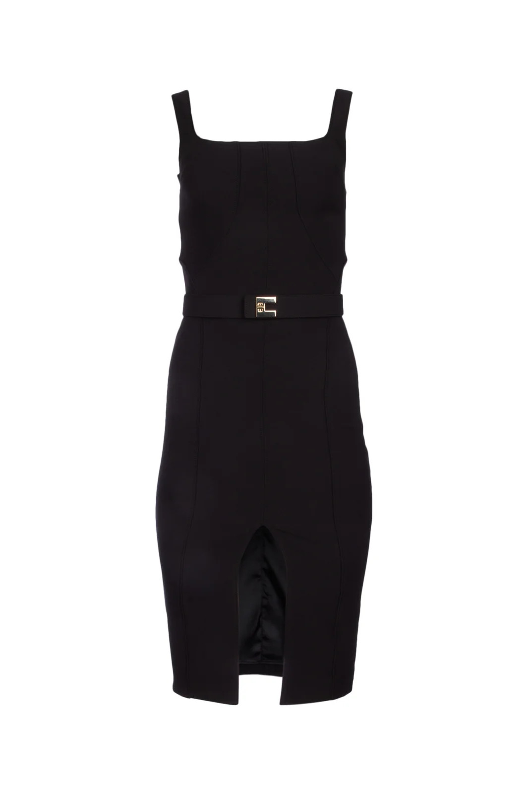 Elisabetta Franchi Logo Buckled Dress | Cettire Global