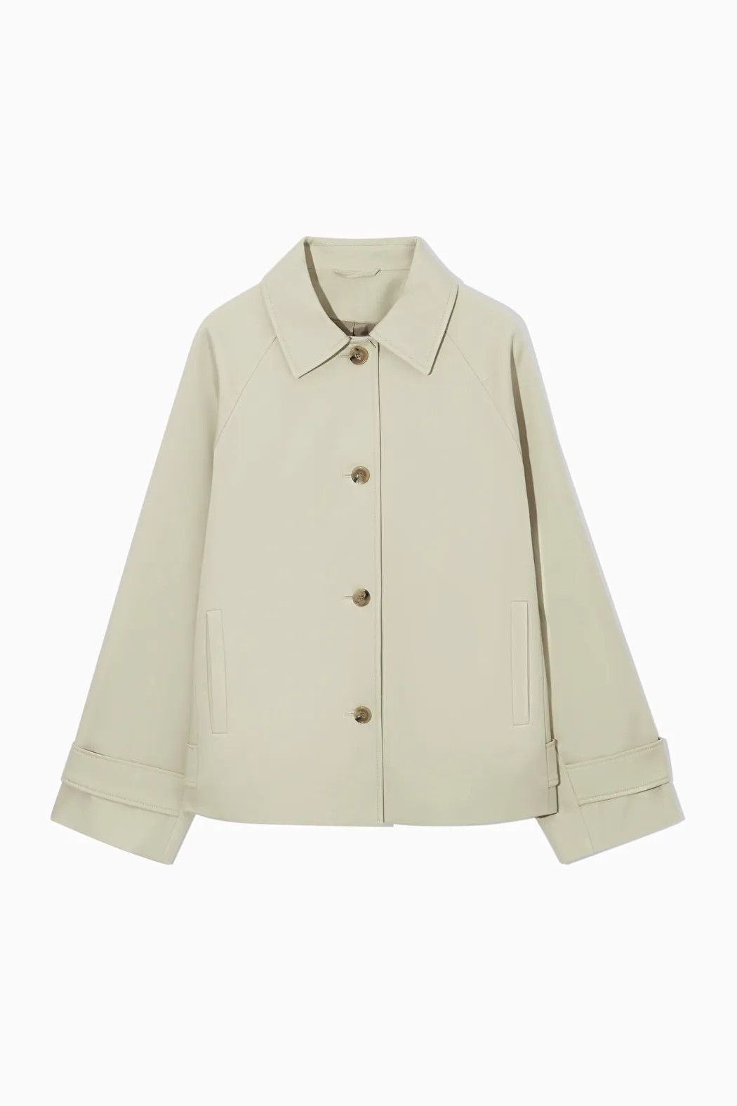 MINIMAL SHORT TRENCH COAT - LIGHT BEIGE - Coats - COS | COS (US)