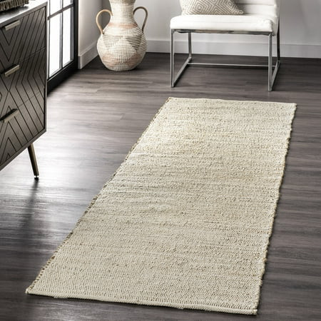 nuLOOM Elfriede Jute Blend Natural 2' 6" x 6' Farmhouse Runner Rug | Walmart (US)
