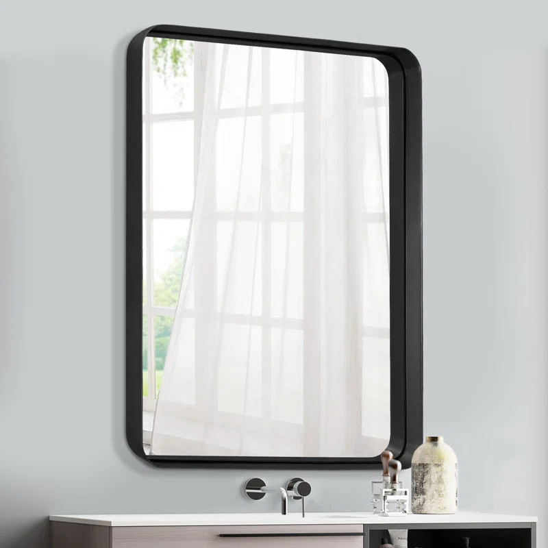Lamarious Rectangle Metal Wall Mirror | Wayfair North America