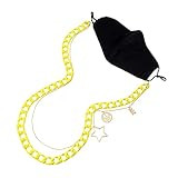 Smiley Mixed Charm Chunky Link Mask Chain | Amazon (US)