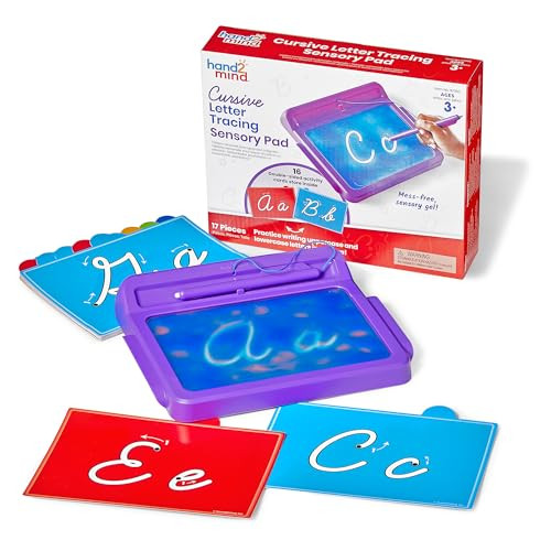 hand2mind Cursive Letter Tracing Sensory Pad, Tracing Board, Ages 3+ | Amazon (US)