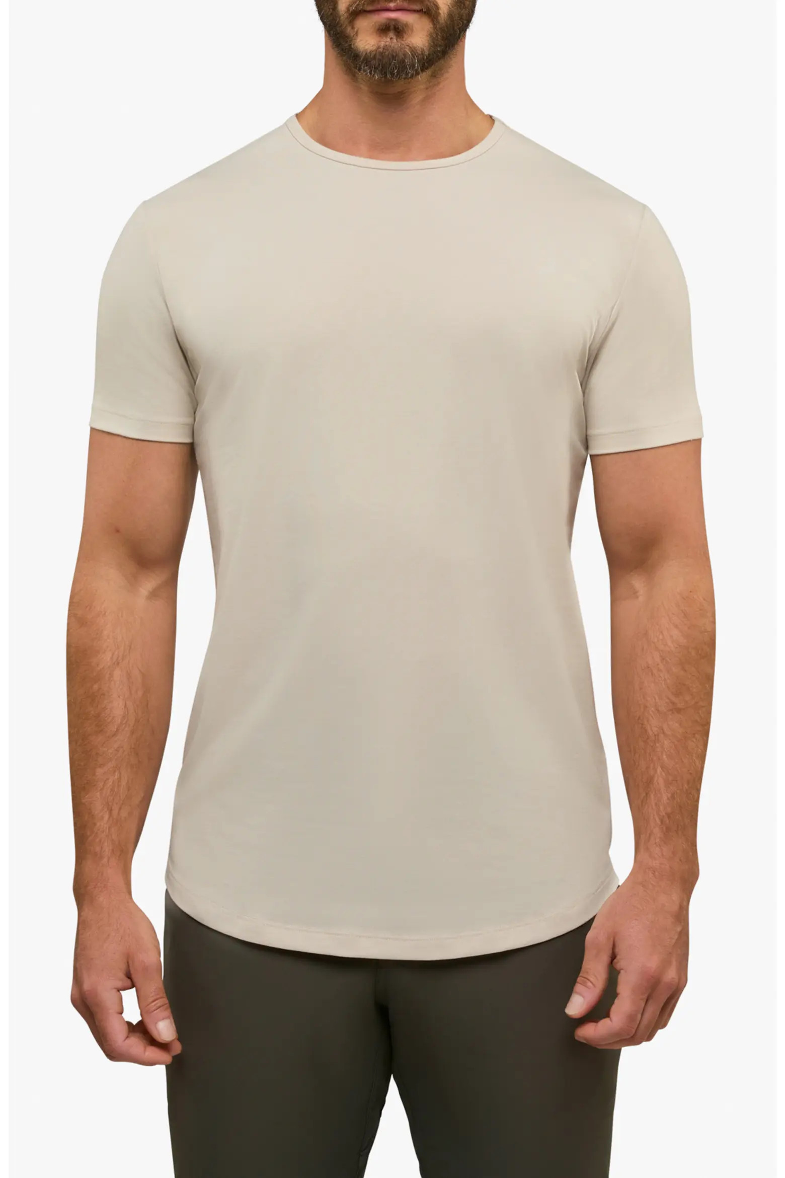 AO Curve Hem Cotton Blend T-Shirt (Men) | Nordstrom | Nordstrom