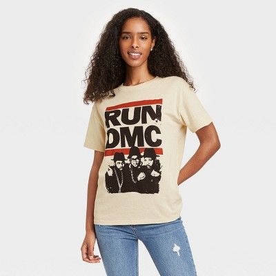 Women's Run DMC Short Sleeve Graphic T-Shirt - Cream | Target