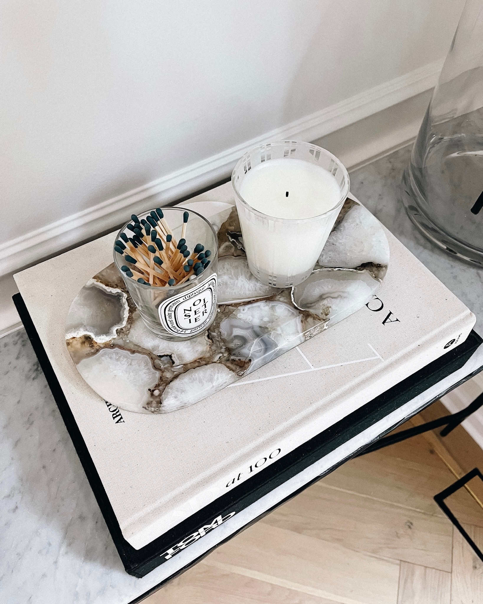 Stone tray, coffee table books, candle, home decor 

#LTKsalealert #LTKGiftGuide #LTKhome