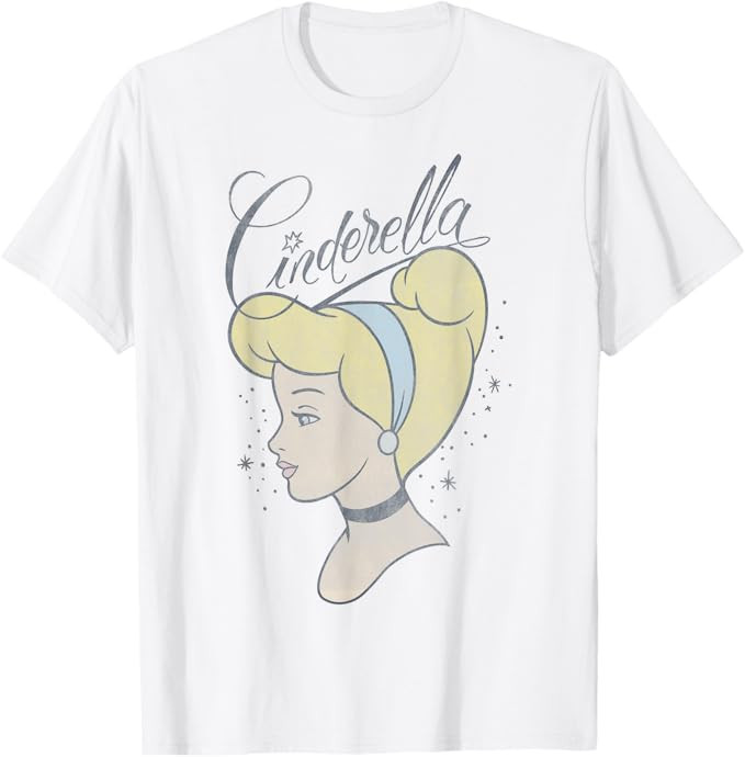 Disney Cinderella 70th Anniversary Princess Profile T-Shirt | Amazon (US)
