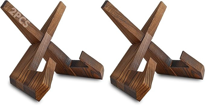 ZEERSHEE Plate Stand for Display - 6.9 Inch Plate Holder Display Stand, Wooden Picture Frame Hold... | Amazon (US)